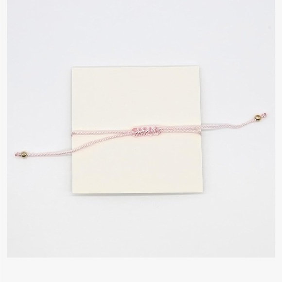 Pink Evil Eye Bracelet with Gold Accents # 109 - Picture 3 of 5